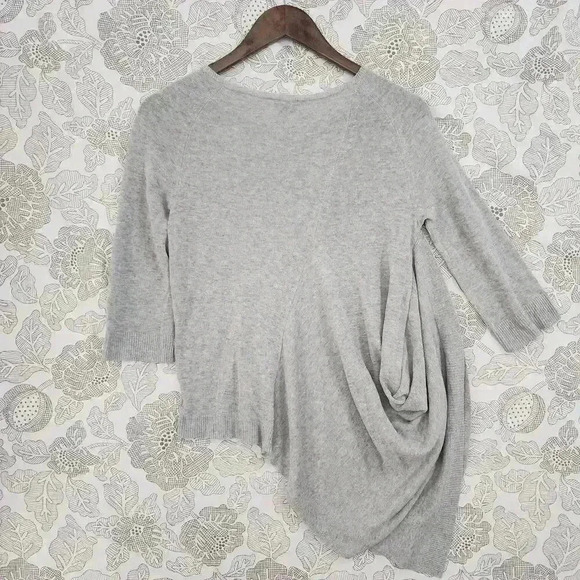 Theory Round neck Women's Knit Top Size P/ TP Asymmetrical - Picture 2 of 8